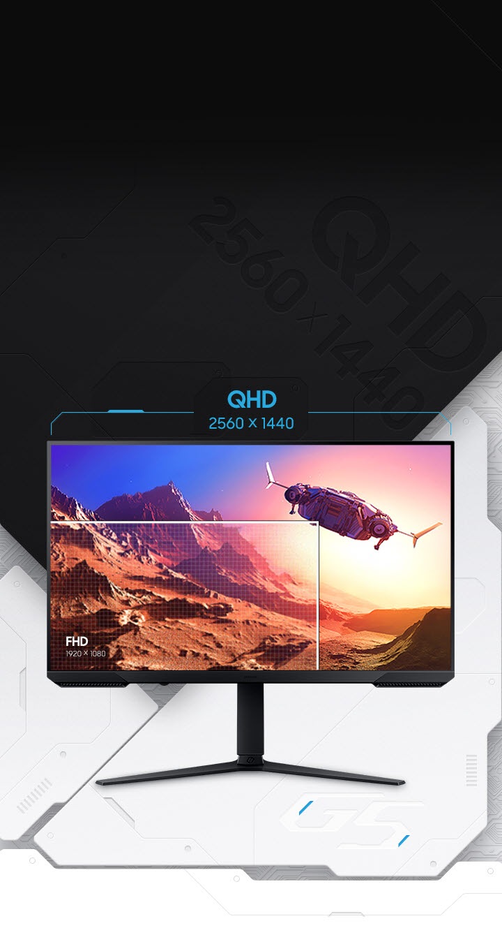 Samsung Odyssey G51C Monitor de Juegos QHD de 32 Pulgadas (2560 x  1440), 165 Hz, 1 ms, HDMI, FreeSync Premium (LS32CG512ENXZA) 