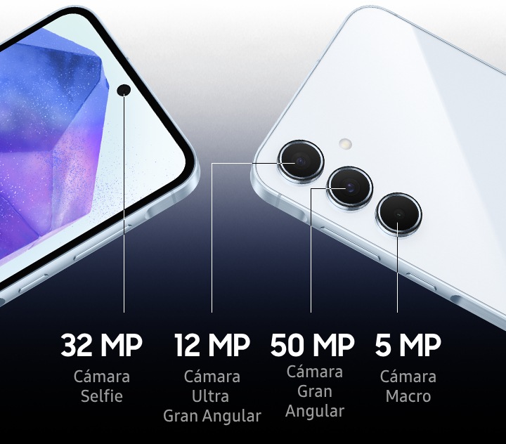 Características Galaxy A55 5G Azul 256 GB | Samsung México