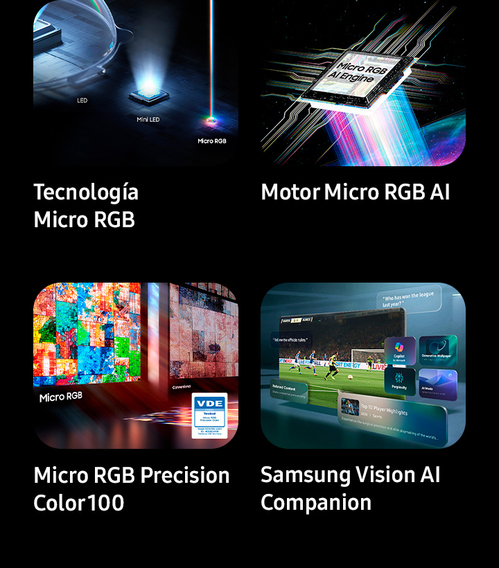 Business | Pantalla 65" Micro RGB R85HAF 4K Vision AI Smart TV (2026) |  MRN65R85HAFXZX | Samsung México