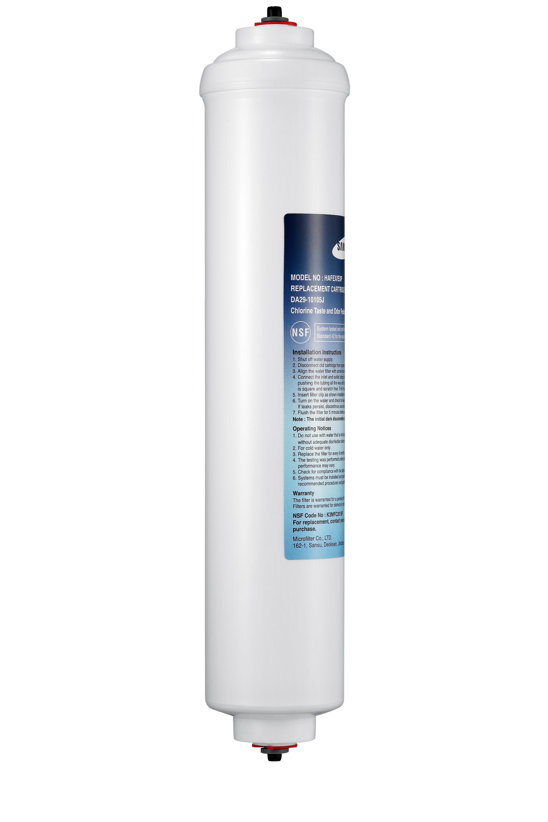  Filtro de agua para refrigerador Left White 