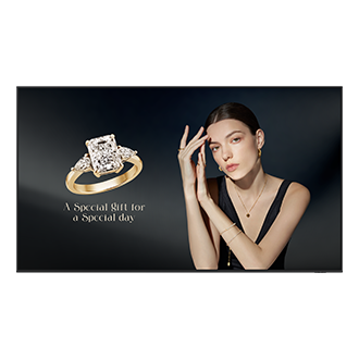 115" UHD Signage QHFX Front2 Black 