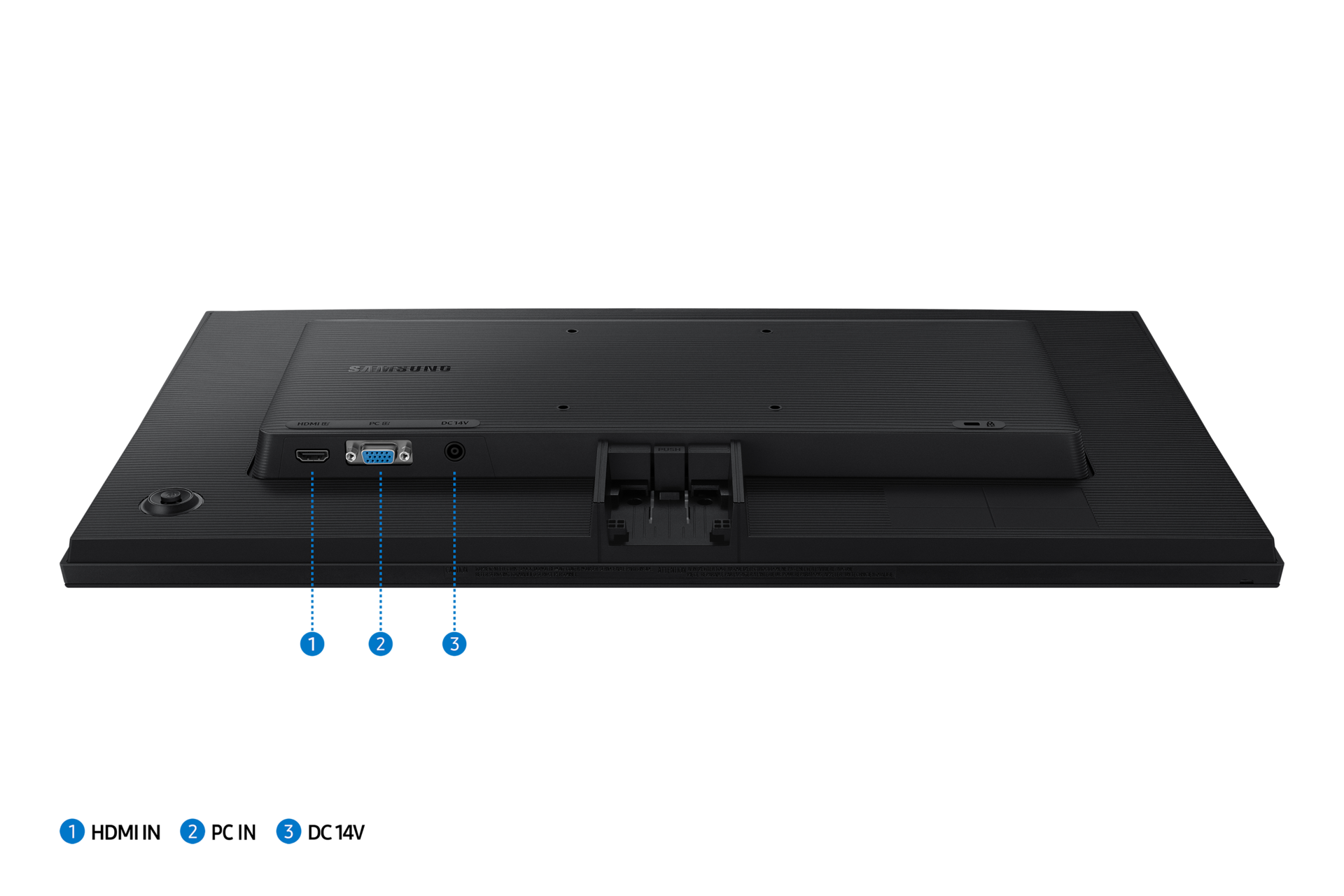 22"/24" Essential Monitor S3 S31GF Full HD 120Hz Detail-Connectivity2 Black 