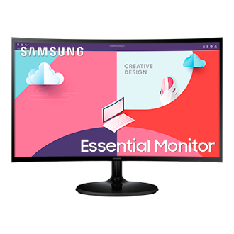 SAMSUNG Monitor curvo FHD para juegos de 32 pulgadas serie S39C de 32  pulgadas, 75 Hz, AMD FreeSync, modo de juego, comodidad ocular avanzada