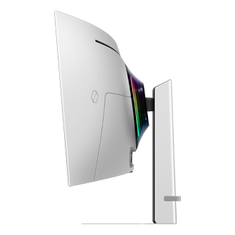 49" Odyssey OLED G9 G93SD DQHD 240Hz Gaming Monitor Tilt-Forward Silver 