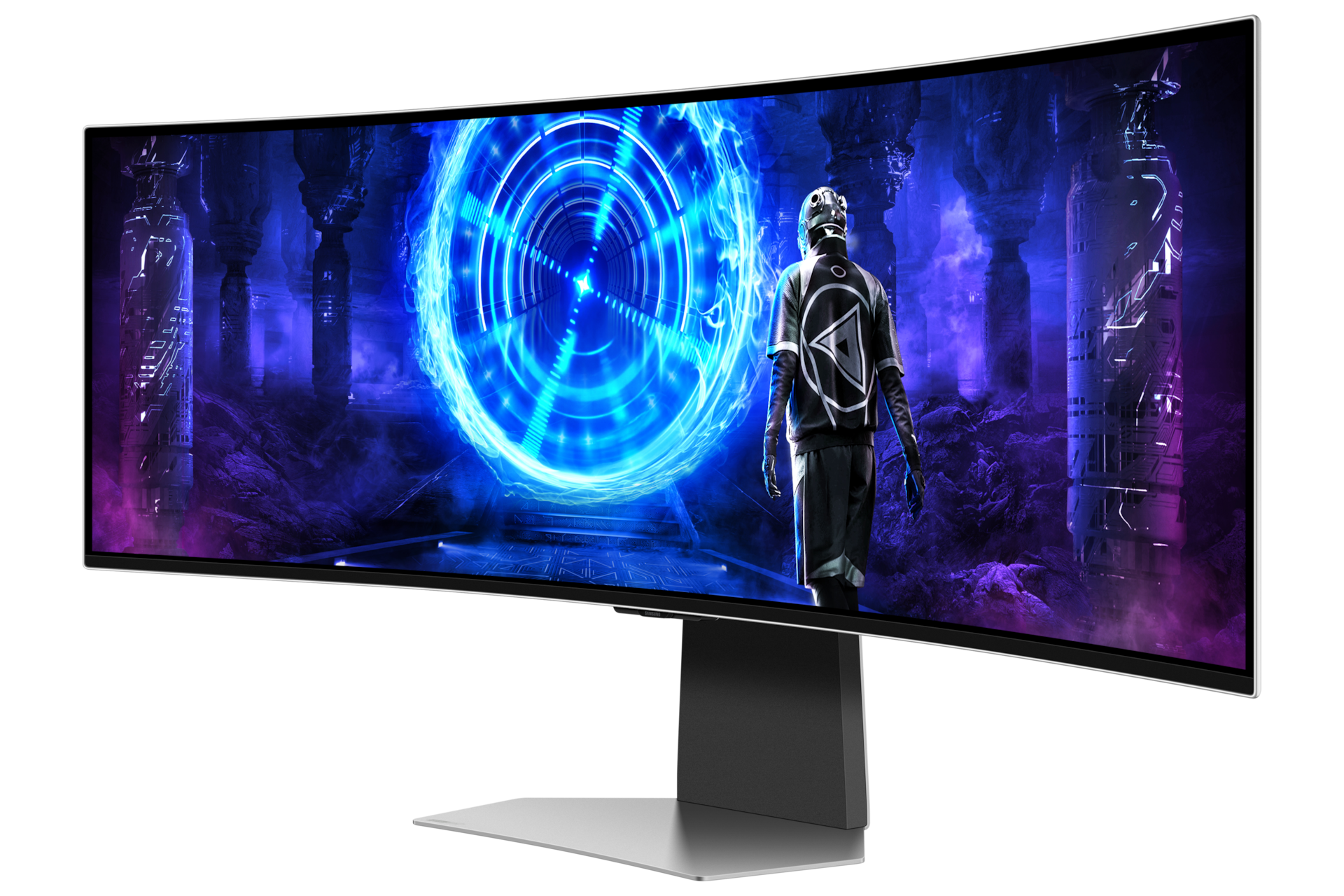 49" Odyssey OLED G9 G95SD DQHD R-Perspective Silver 