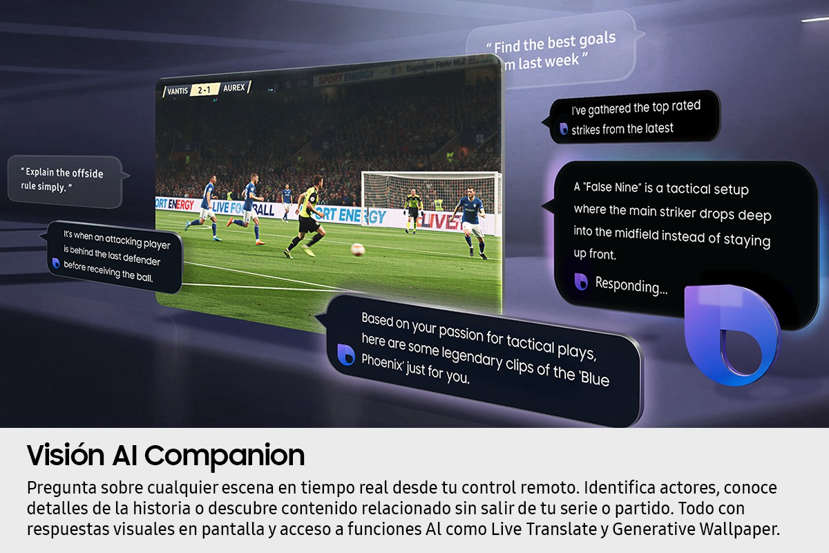 Pantalla 75" Micro RGB R95HAF Vision AI Smart TV (2026) Negro