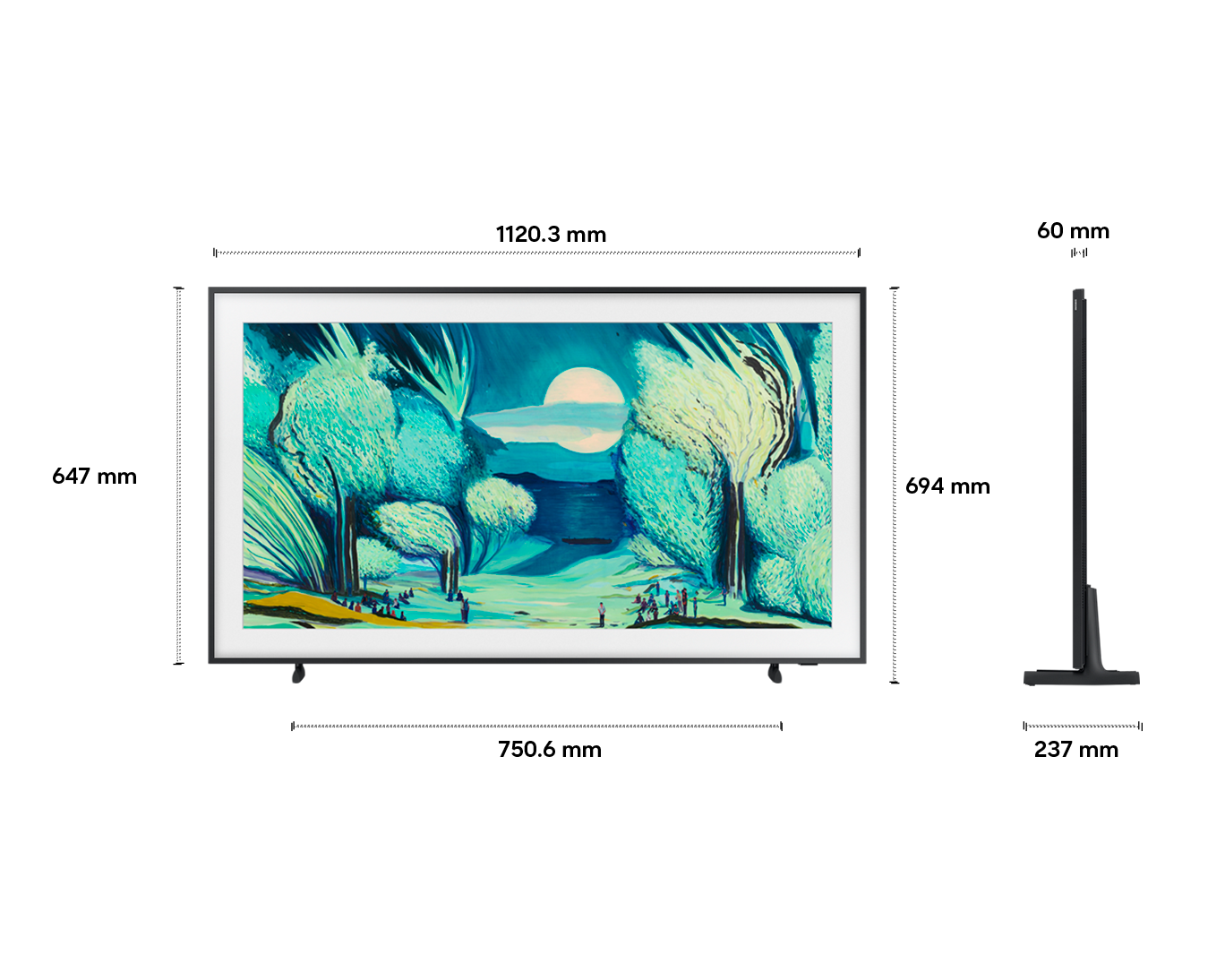 The Frame  50 pulgadas LS03FA QLED 4K, Art Mode, Vision AI, Smart TV (2025) Negro
