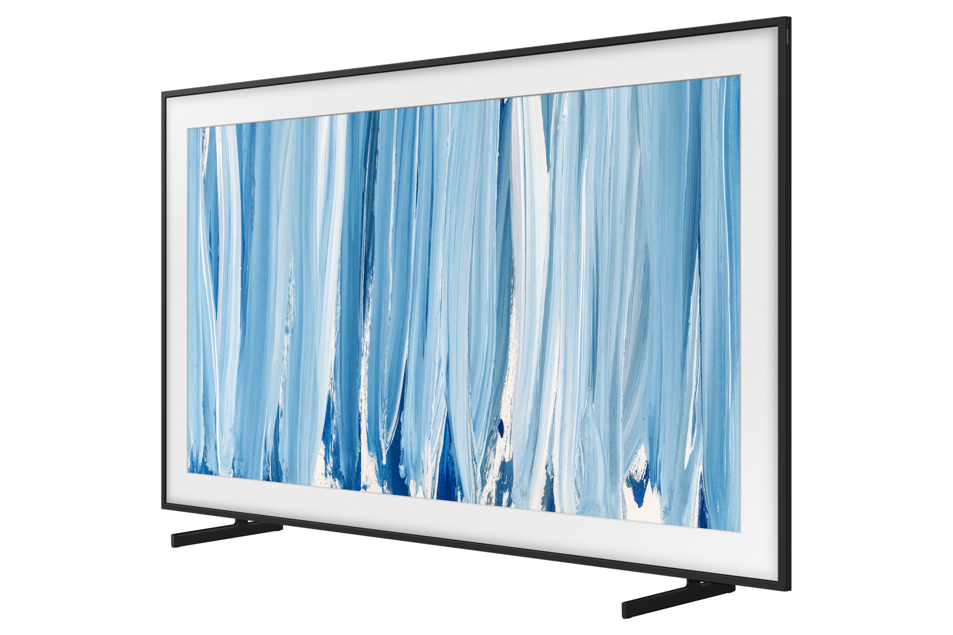 The Frame Pro LS03HW 4K Samsung Vision AI Smart TV (2026) R-Perspective1 Black Modern Frame Design with Wireleess One Connect