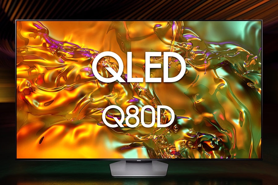 Una TV Samsung QLED Q80D.