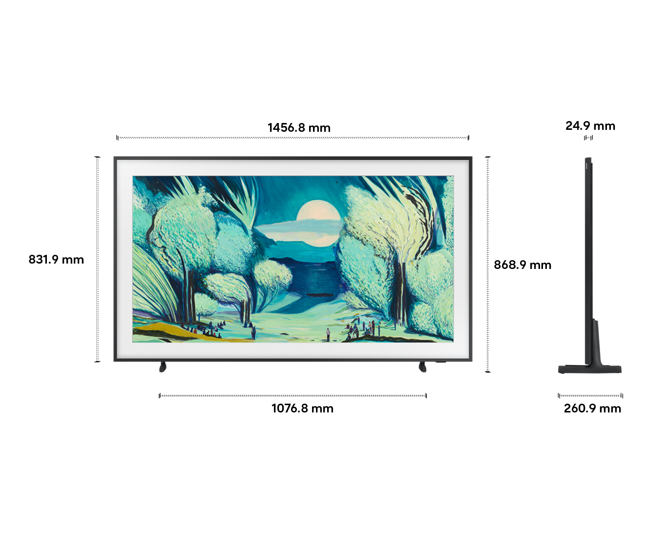 The Frame  65 pulgadas LS03FA QLED 4K, Art Mode, Vision AI, Smart TV (2025) Negro