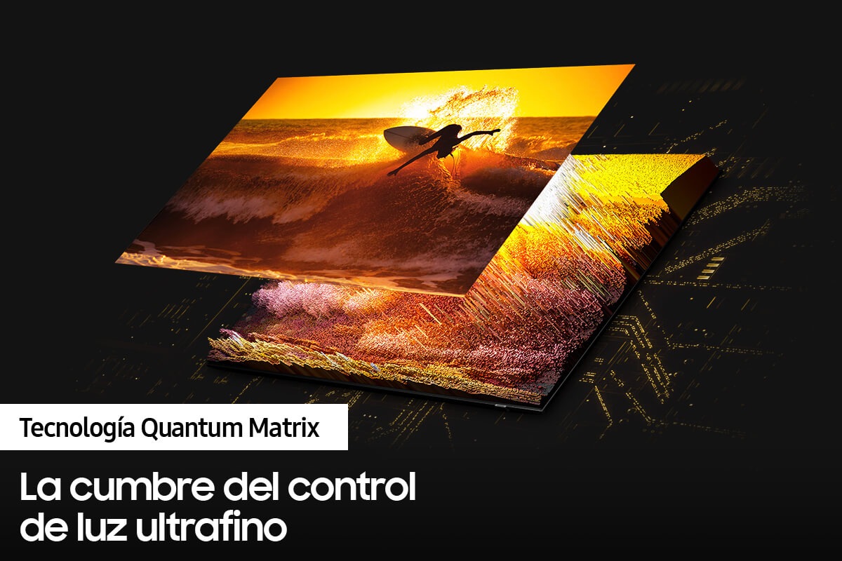 QLED TV QN90A con tecnología Quantum Matrix revela gran detalle tanto en las escenas más oscuras como en las más brillantes.