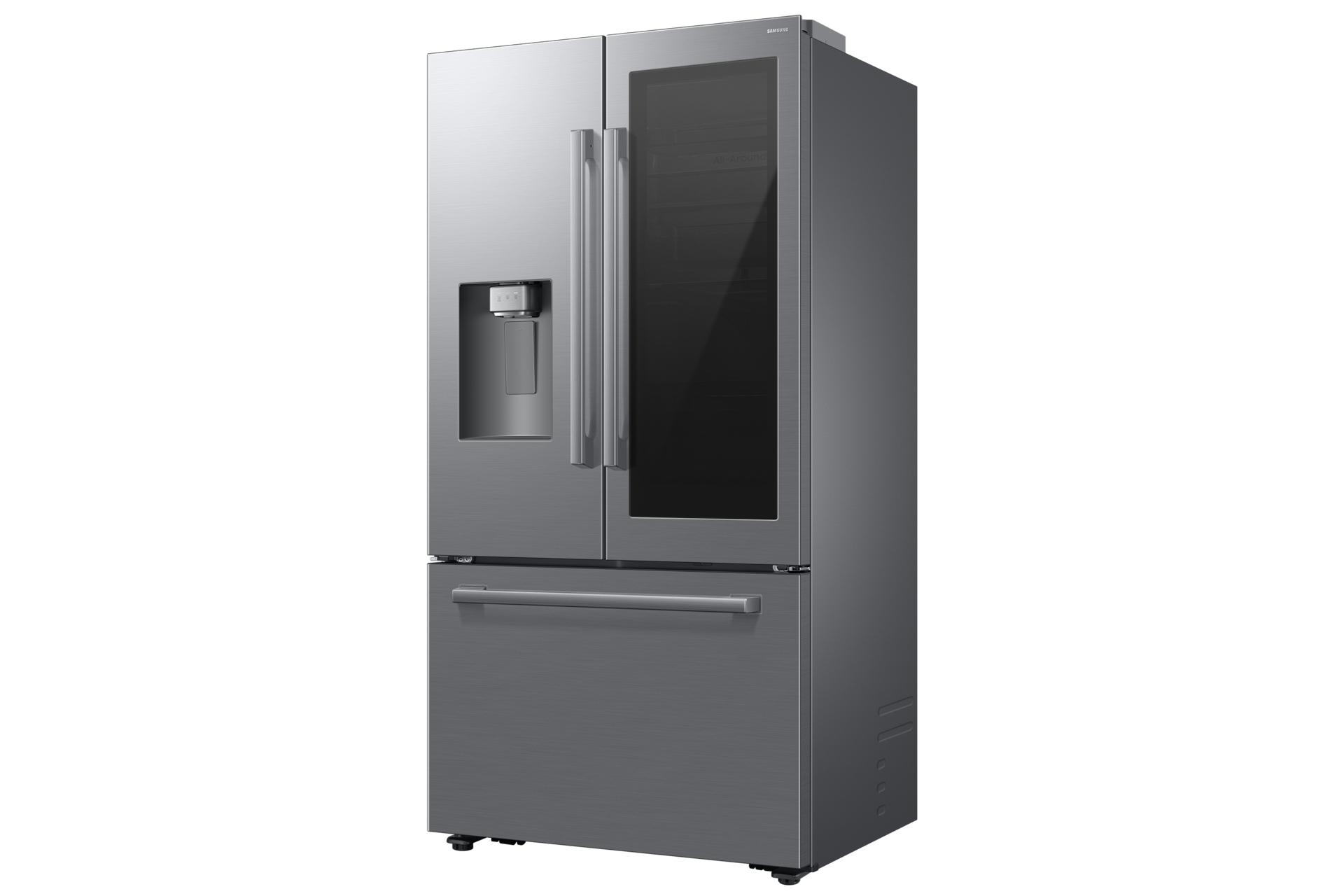 French Door Refrigerator Auto View 28.5 cu.ft R-Perspective Silver 