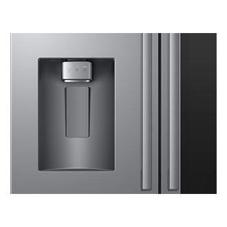French Door Refrigerator Auto View 28.5 cu.ft External-Water-and-ice-Dispenser Silver 