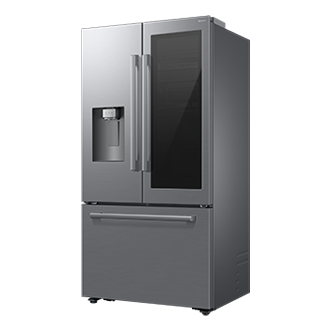 French Door Refrigerator Auto View 28.5 cu.ft R-Perspective Silver 
