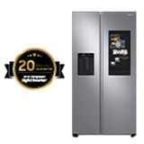 Refrigerador Side By Side 22 pies con Pantalla Family Hub  Acero sutil