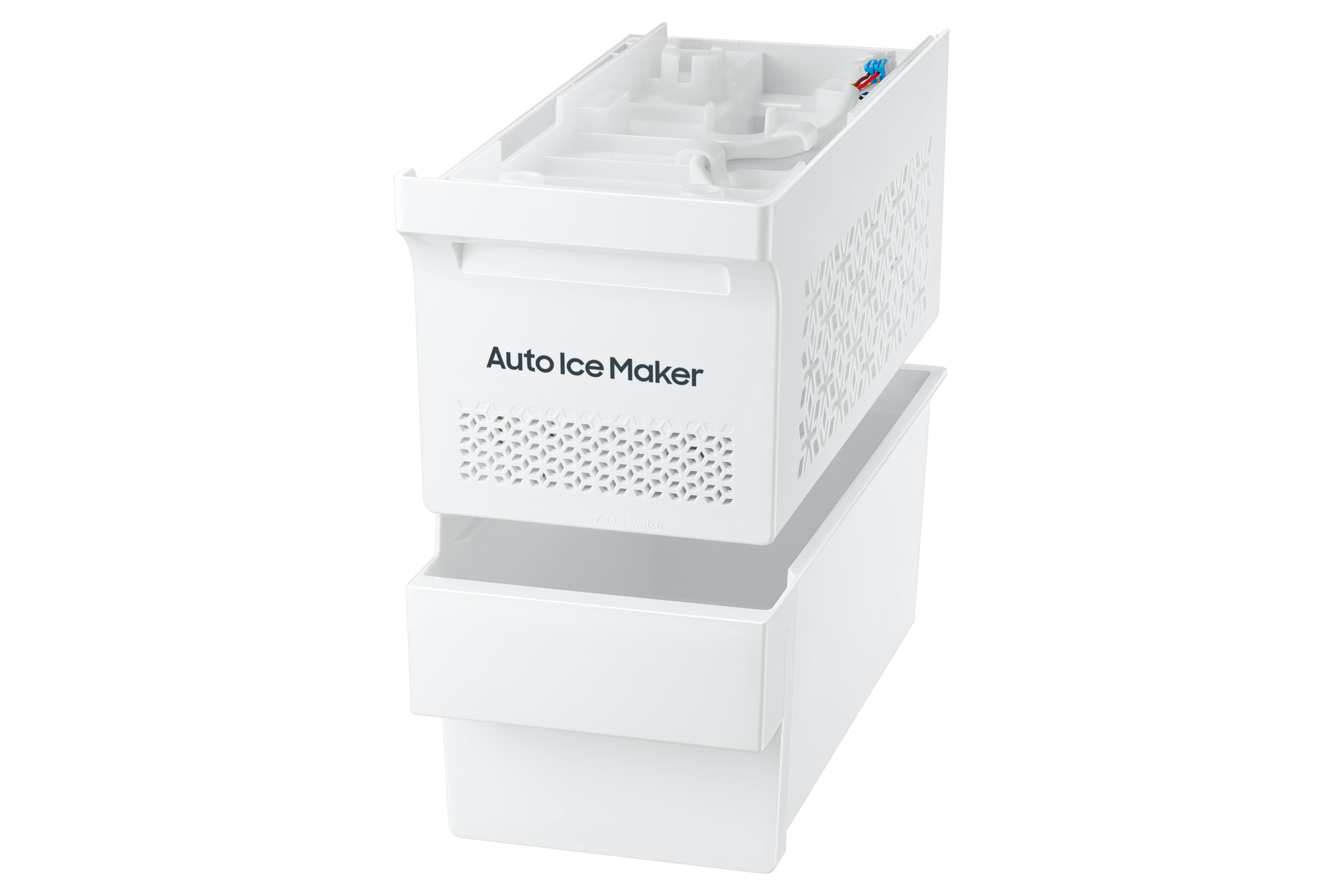 Top Mount Freezer Refrigerator AI Energy Mode 490L Detail-Auto-Ice-Maker-Kit Black 