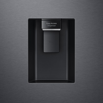 Top Mount Freezer Refrigerator AI Energy Mode 490L Detail-Dispenser Black 