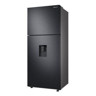 Top Mount Freezer Refrigerator AI Energy Mode 490L R-Perspective Black 