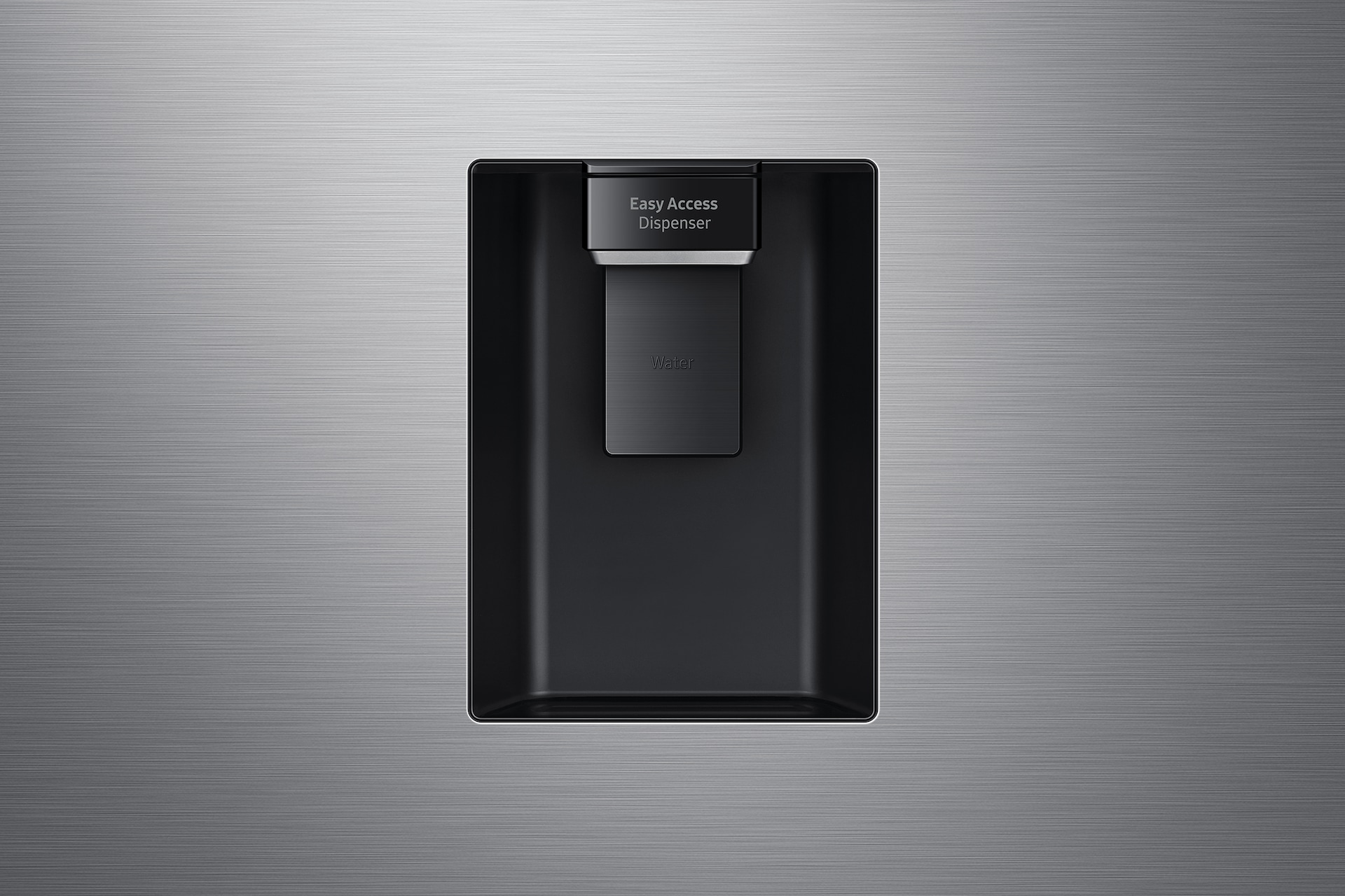 Top Mount Freezer Refrigerator AI Energy Mode 490L Detail-Dispenser Silver 