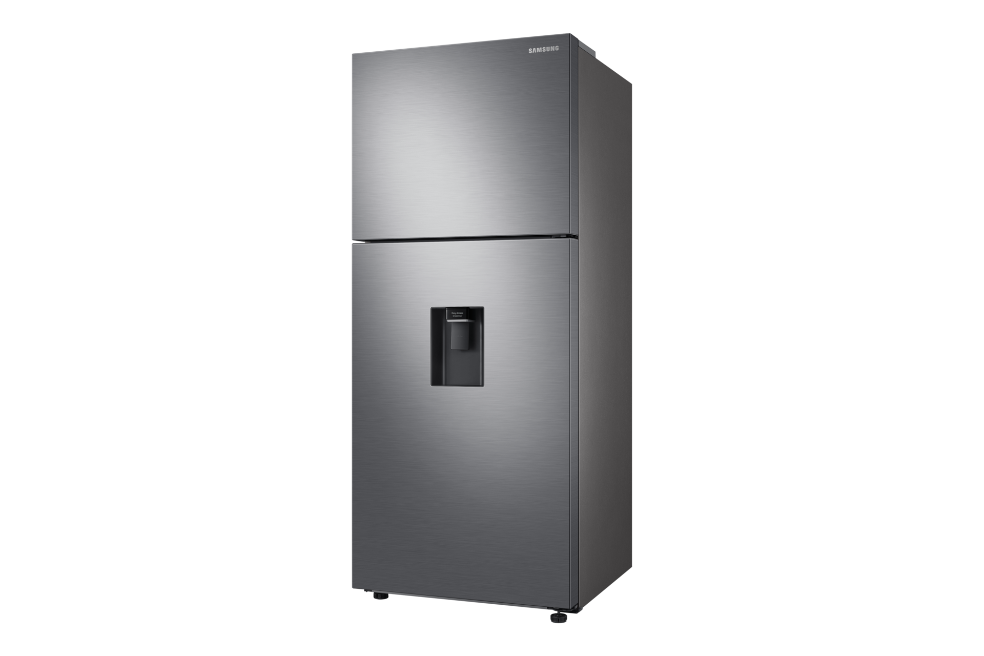 Top Mount Freezer Refrigerator AI Energy Mode 490L R-Perspective Silver 