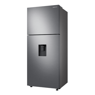 Top Mount Freezer Refrigerator AI Energy Mode 490L R-Perspective Silver 