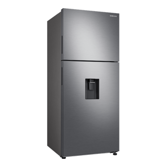 Top Mount Freezer Refrigerator AI Energy Mode 490L L-Perspective Silver 