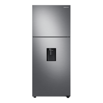 Top Mount Freezer Refrigerator AI Energy Mode 490L Front Silver 