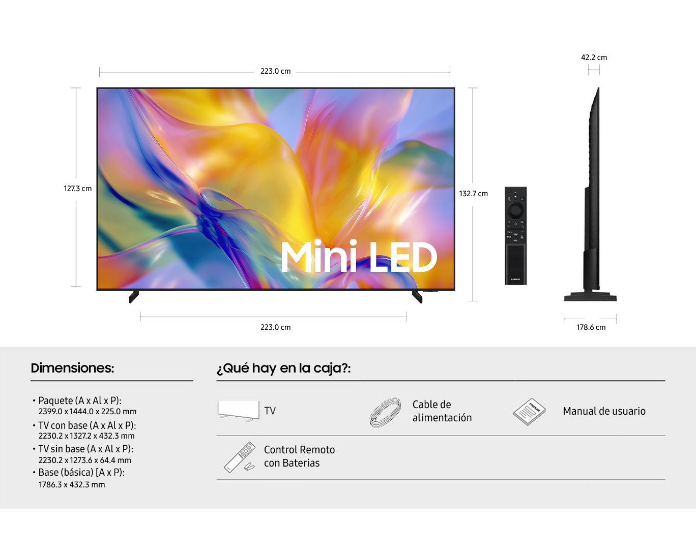 100" Mini LED M90H 4K Samsung Vision AI Smart TV (2026) Graphite