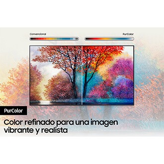 Samsung UHD AU7000 con PurColor puede ofrecer una gama completa de colores.