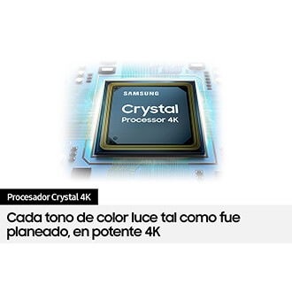 Samsung UHD AU7000 cuenta con procesador Crystal 4K que incrementa la calidad de imagen de manera inteligente.