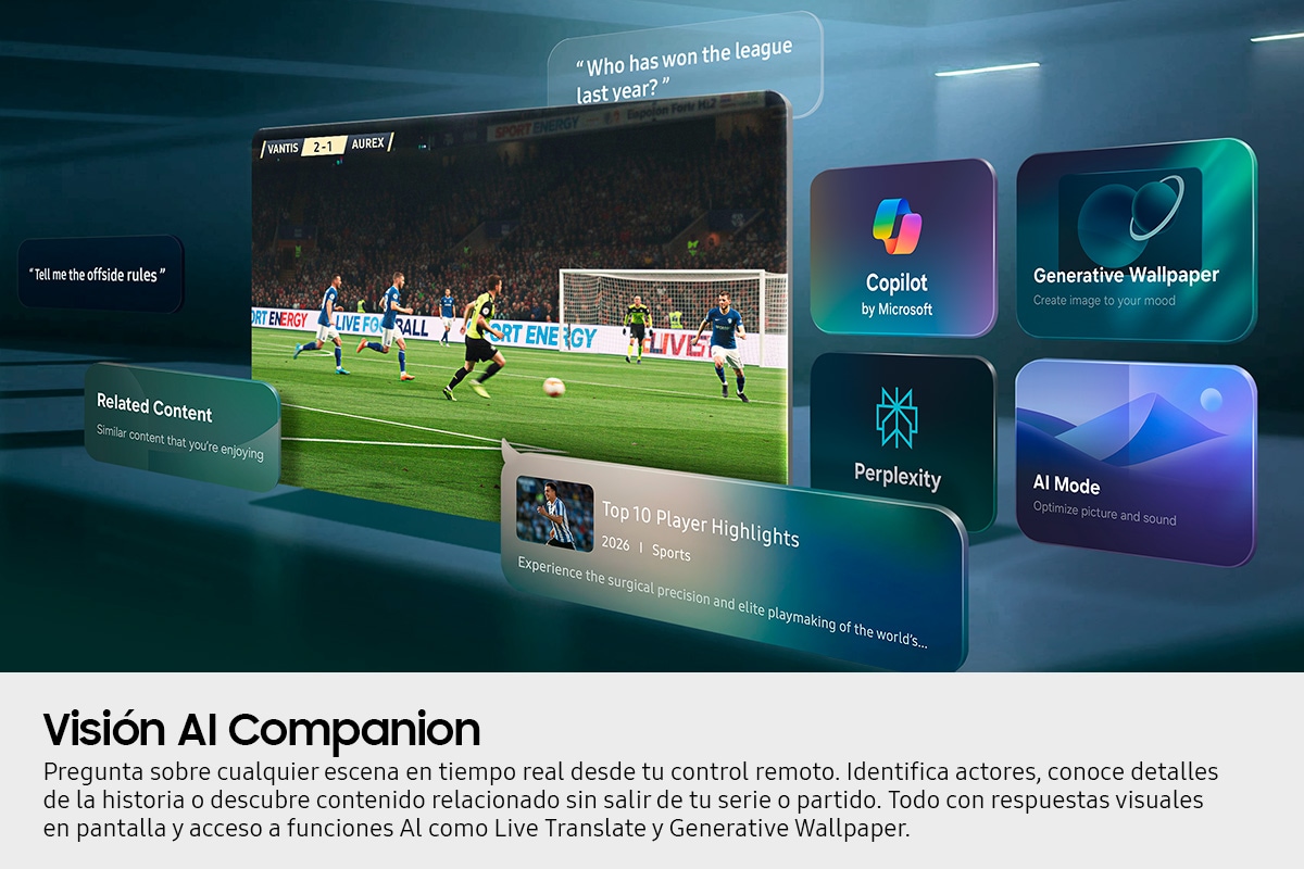 65" Mini Led M80HAF 4K Vision AI Smart TV (2026) Negro