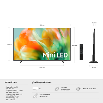 Pantalla 65" Mini Led M80HAF 4K Vision AI Smart TV (2026) Negro