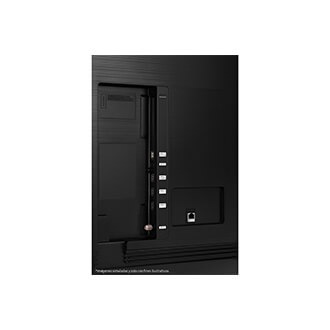 Panel de puertos y conexiones de AU7000 UHD 4K Smart TV 2021.