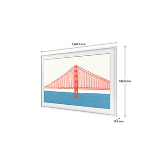 Dimensiones de marco Samsung Customizable Frame VG-SCFA.