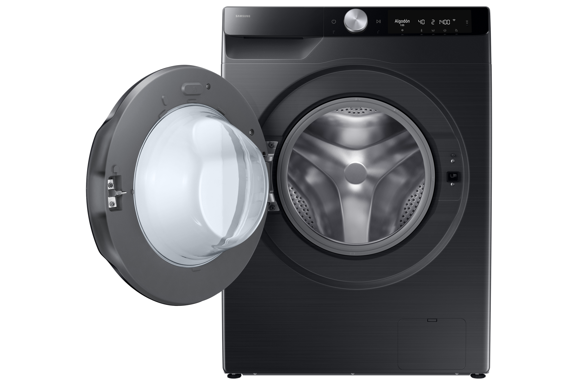 Laundry (Combo) with AI Ecobubble™ and AI Control Front-Open Black 
