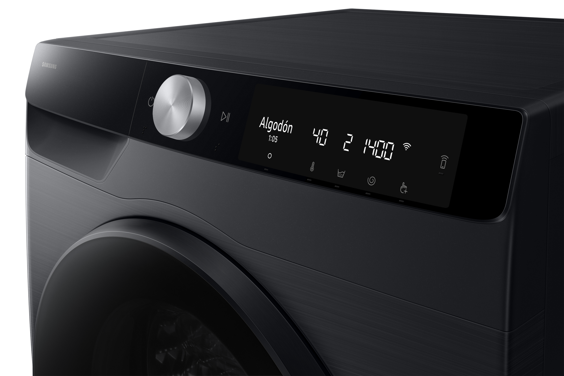 Laundry (Combo) with AI Ecobubble™ and AI Control Panel-Control-1 Black 