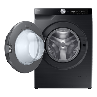 Laundry (Combo) with AI Ecobubble™ and AI Control Front-Open Black 