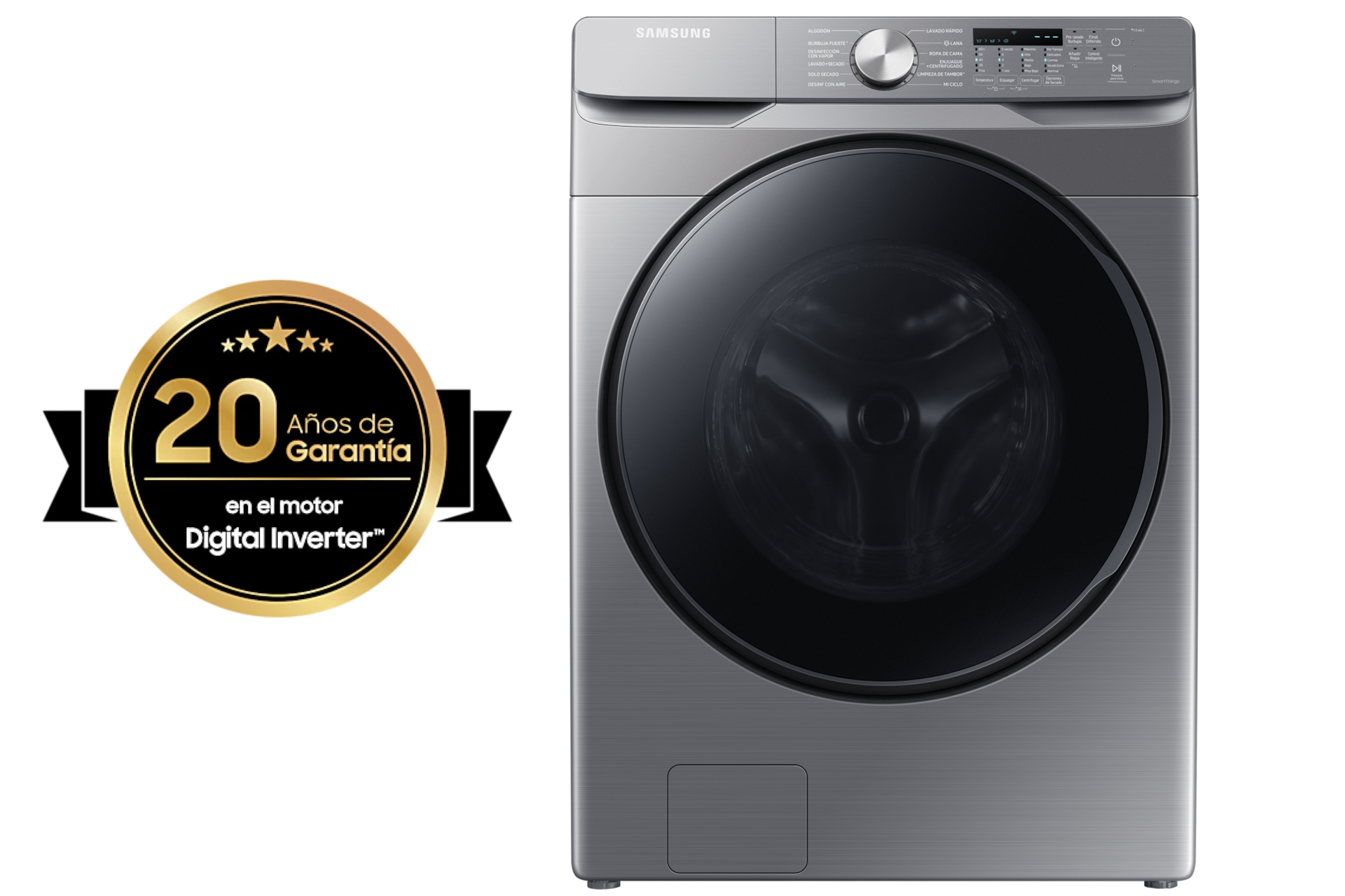 Lavadora Samsung 11Kg | Lavado y Secado 2-en-1 | Eco Bubble™ | Gris