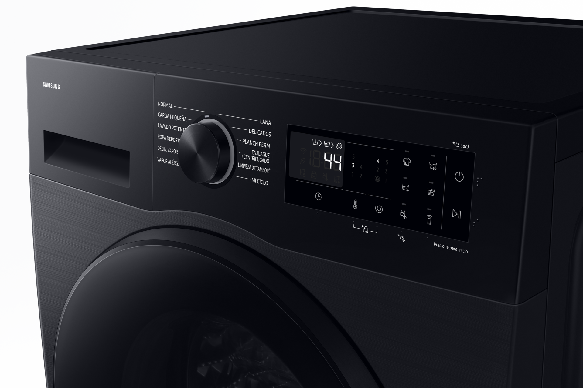 Laundry 13 kg with AI Energy Mode and Super Speed, Black Panel-Control1 Black 