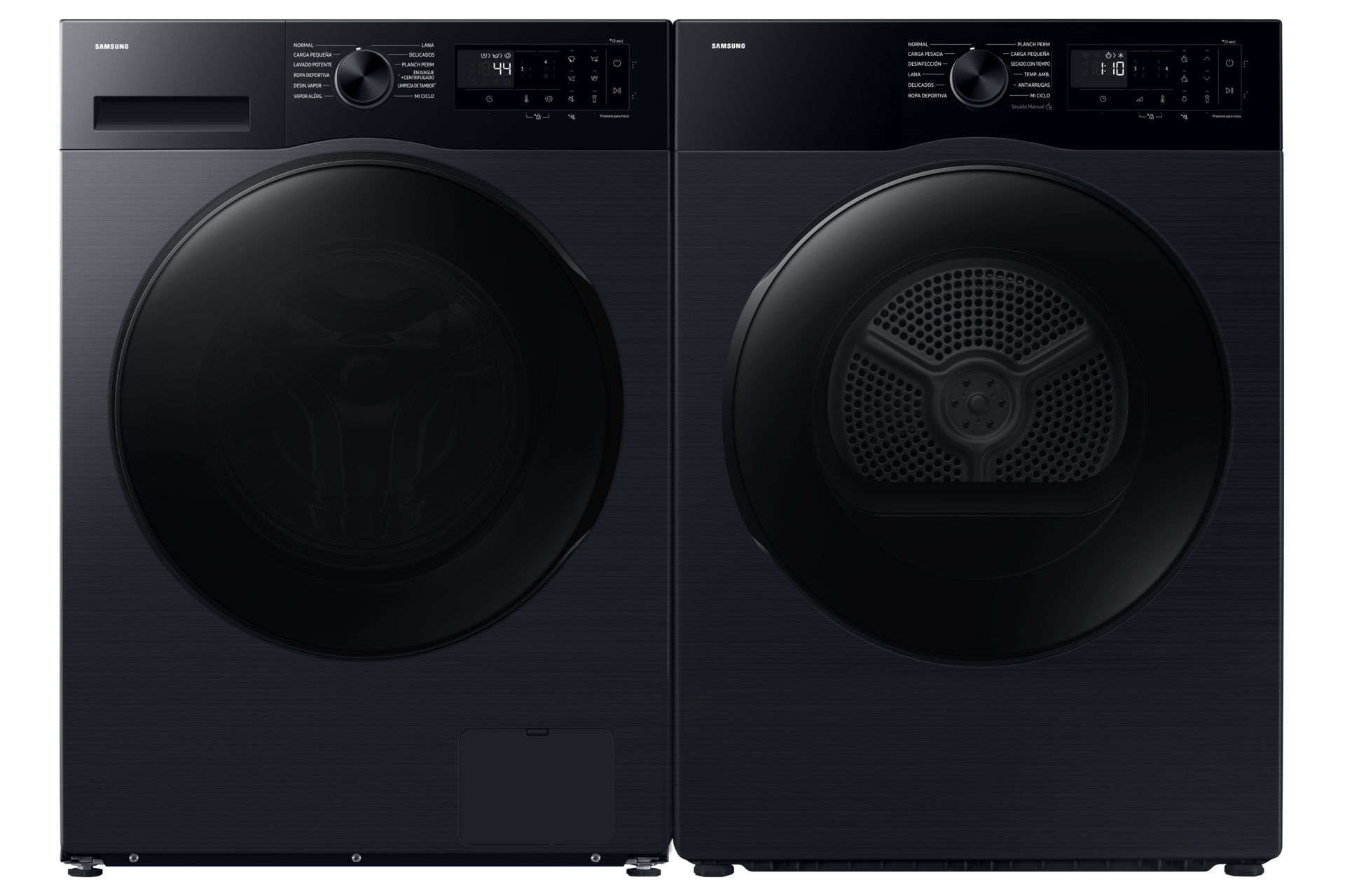 Laundry 13 kg with AI Energy Mode and Super Speed, Black Front-Pair Black 