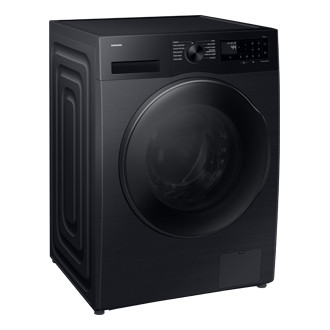 Laundry 13 kg with AI Energy Mode and Super Speed, Black L-Perspective Black 