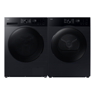 Laundry 13 kg with AI Energy Mode and Super Speed, Black Front-Pair Black 