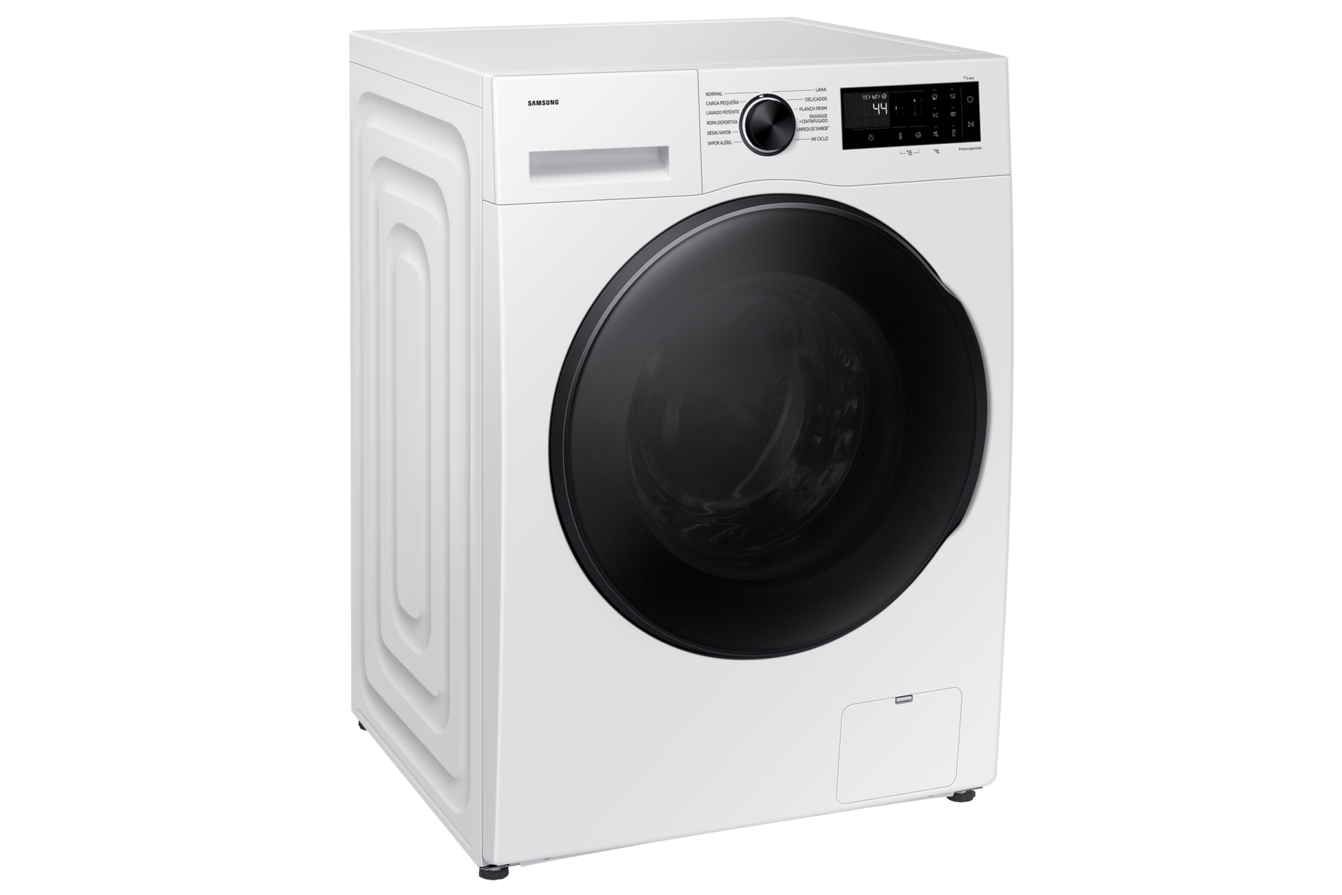 Laundry 13 kg with AI Energy Mode and Super Speed, Black L-Perspective White 