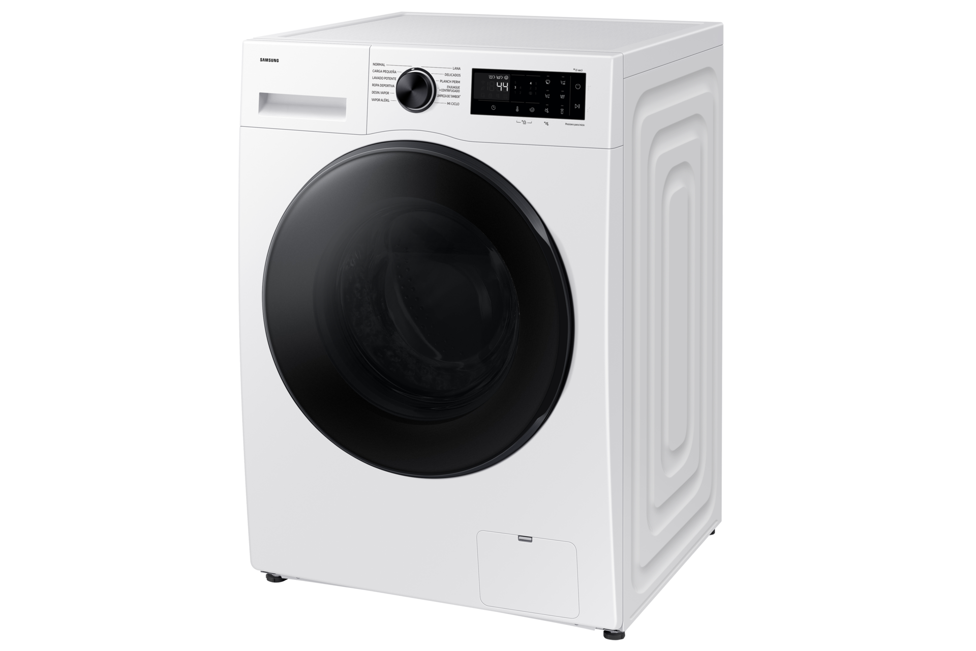 Laundry 13 kg with AI Energy Mode and Super Speed, Black R-Perspective White 