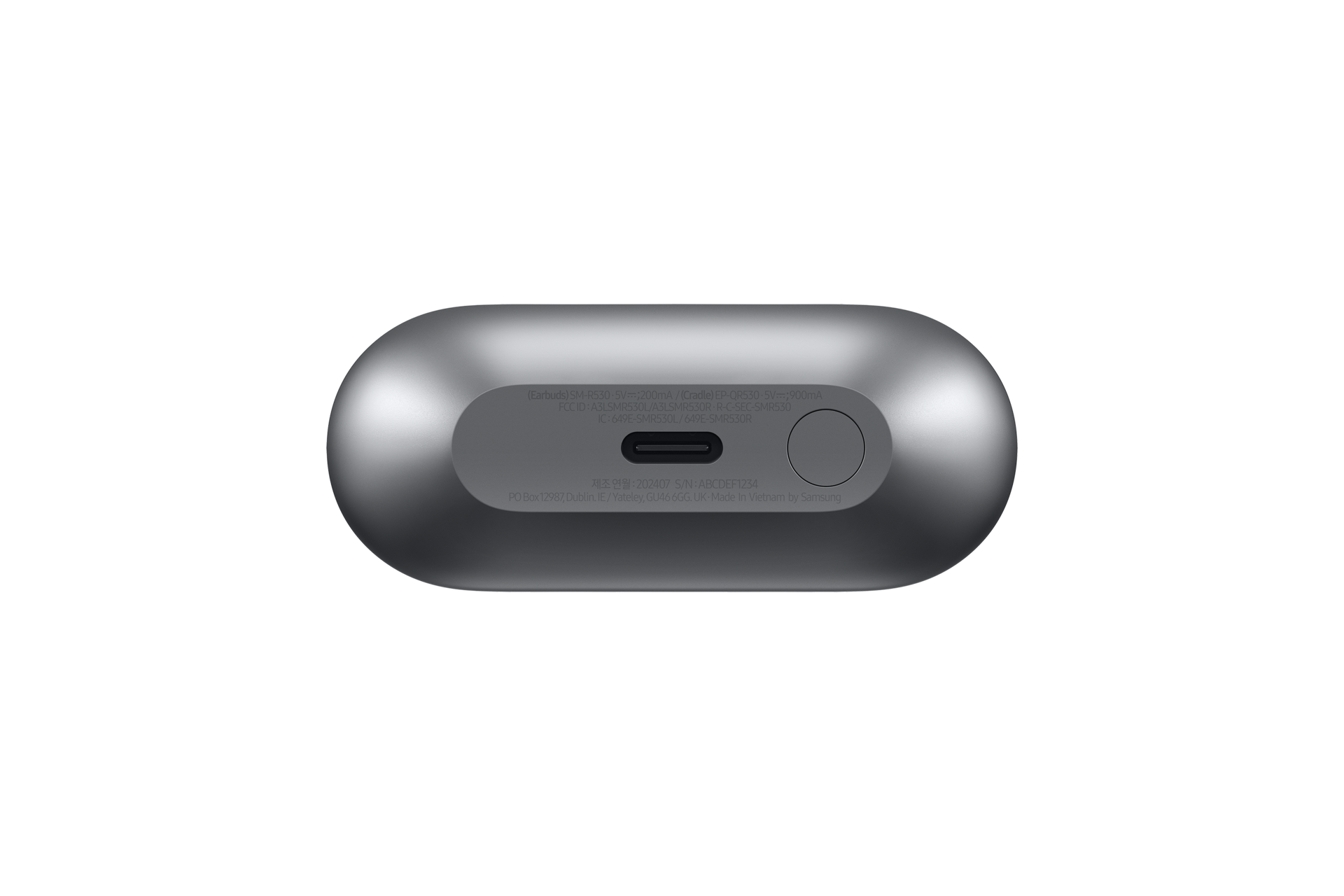 [Bótt~óm ví~éw óf~ thé S~ámsú~ñg Gá~láxý~ Búds~ 3 cásé~ íñ Sí~lvér~.]