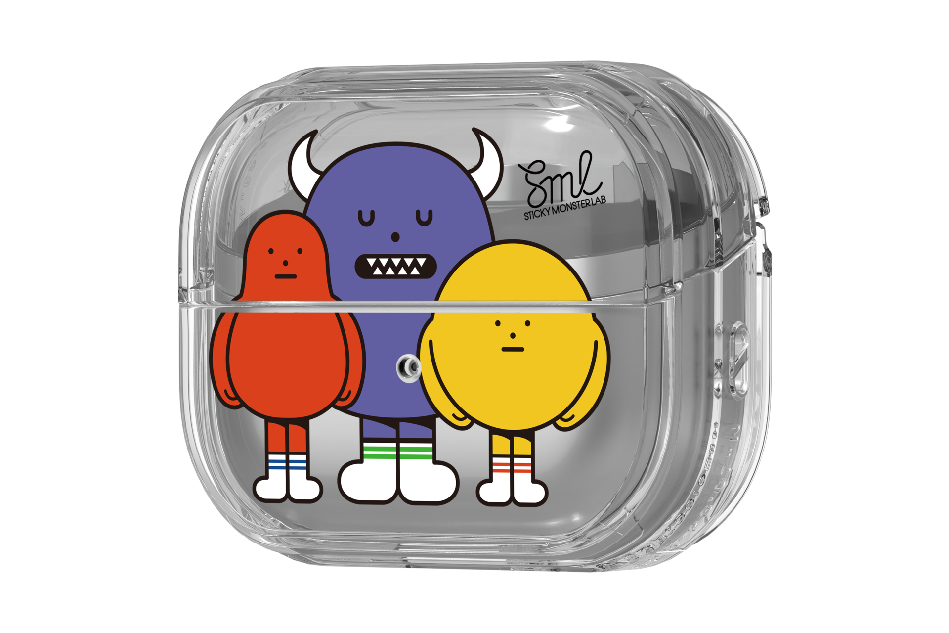 Sticky Monster Lab Friends Clear Cover for Galaxy Buds3 Pro