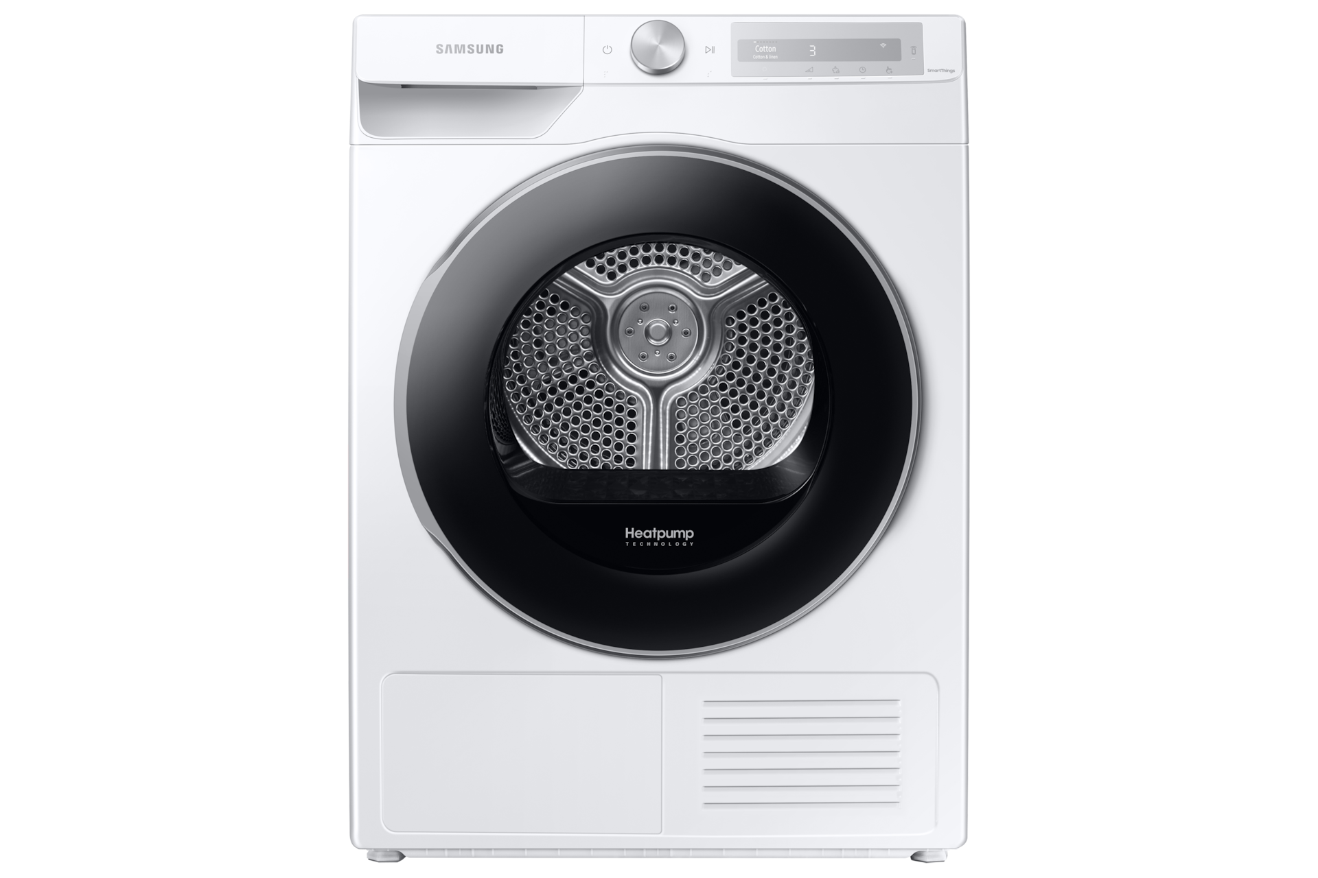 Buy Samsung 9kg Heat Pump Dryer in White - Front View