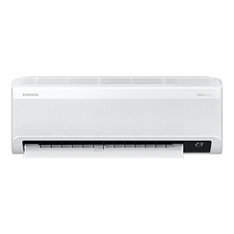 See the front of the White Samsung WindFree Deluxe, 1.0HP 2022 (F-AR1-0BYFAMWK) when it's on & explore more aircon inverter at Samsung MY!