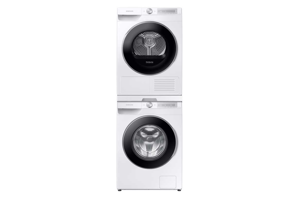 Washer &amp; Dryer Bundle Set. WW6300T and DV8000T. 10kg and 9kg. AI Ecobubble and Heat Pump. White