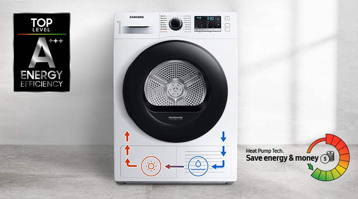 Samsung - DV80TA220AH Sèche Linge 8kg 14 Programmes Filtre 2 en 1